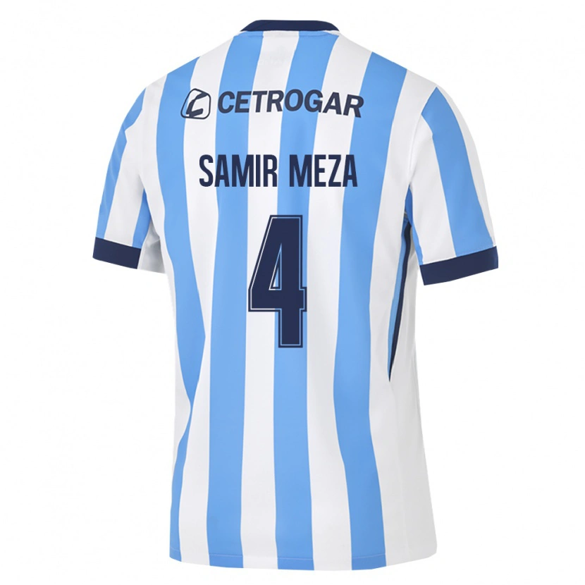Danxen Kinderen Samir Meza #4 Lichtblauw Wit Zwart Thuisshirt Thuistenue 2026/27 T-Shirt