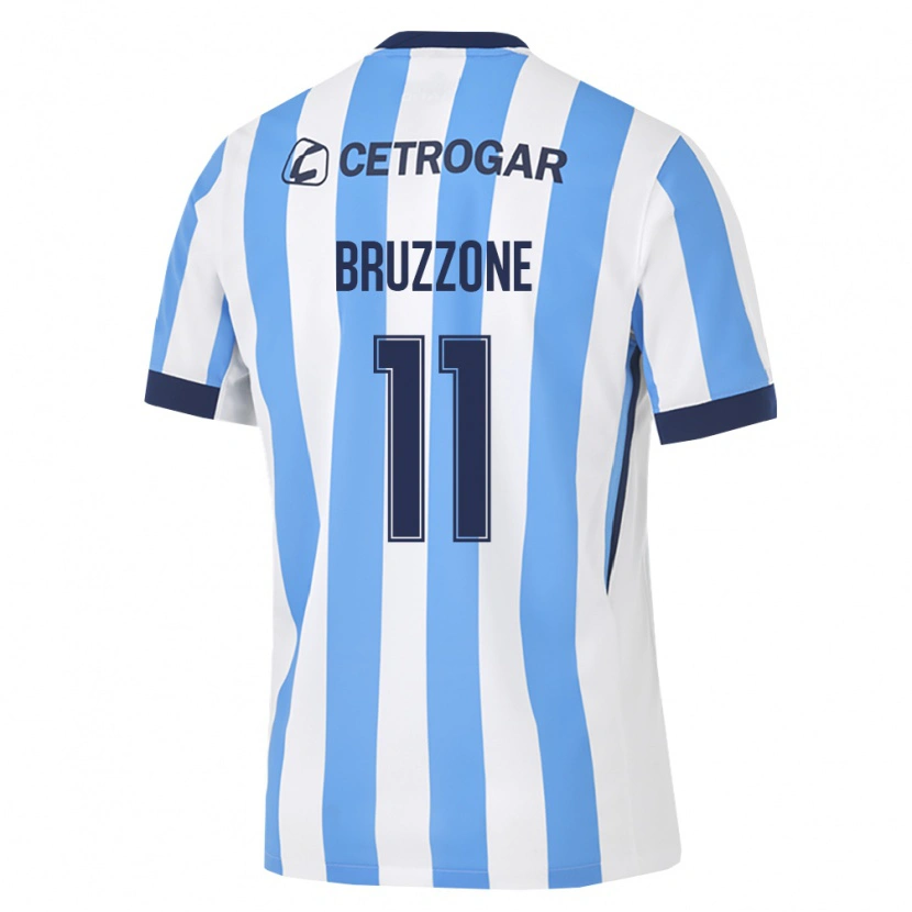 Danxen Kinderen Vanina Bruzzone #11 Lichtblauw Wit Zwart Thuisshirt Thuistenue 2026/27 T-Shirt