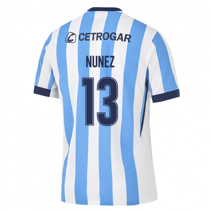 Danxen Kinderen Matias Nunez #13 Lichtblauw Wit Zwart Thuisshirt Thuistenue 2026/27 T-Shirt