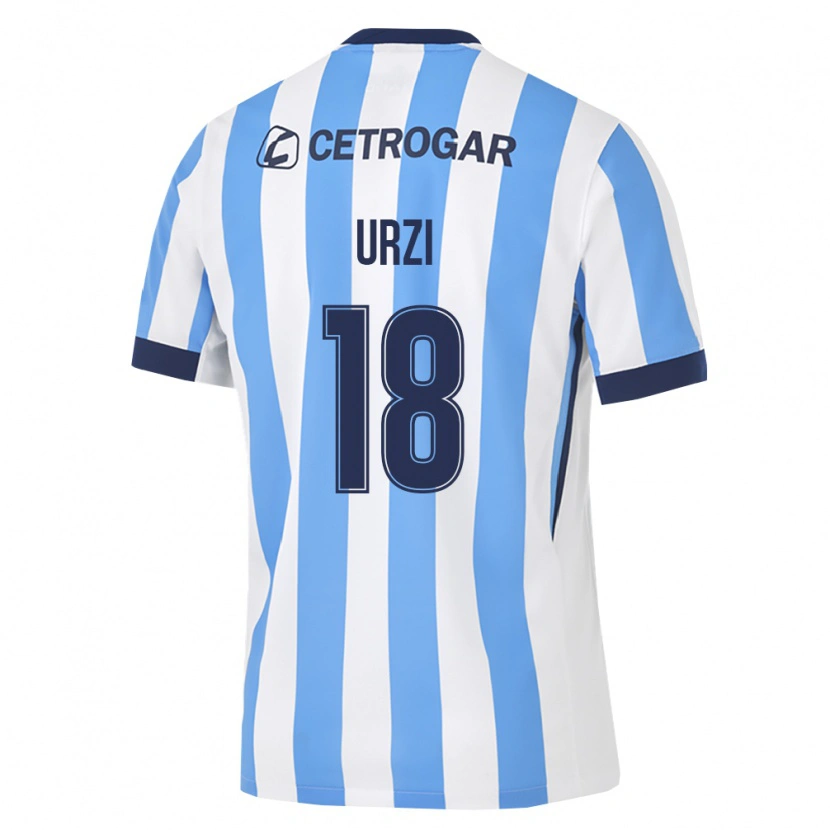 Danxen Kinderen Agustín Urzi #18 Lichtblauw Wit Zwart Thuisshirt Thuistenue 2026/27 T-Shirt