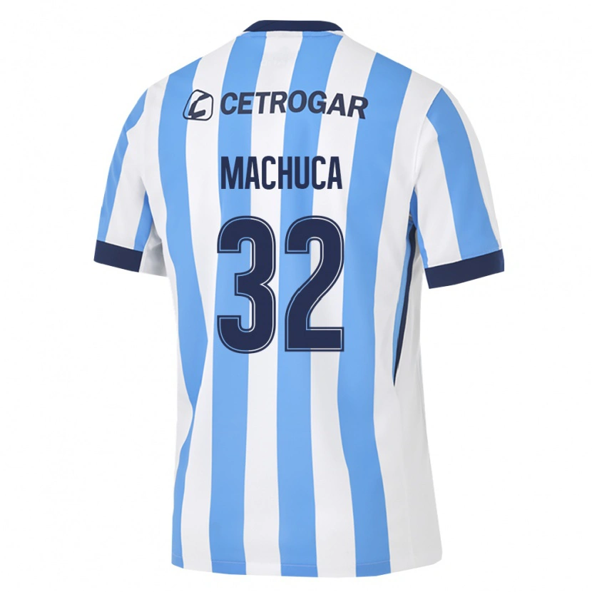 Danxen Kinderen Elias Machuca #32 Lichtblauw Wit Zwart Thuisshirt Thuistenue 2026/27 T-Shirt