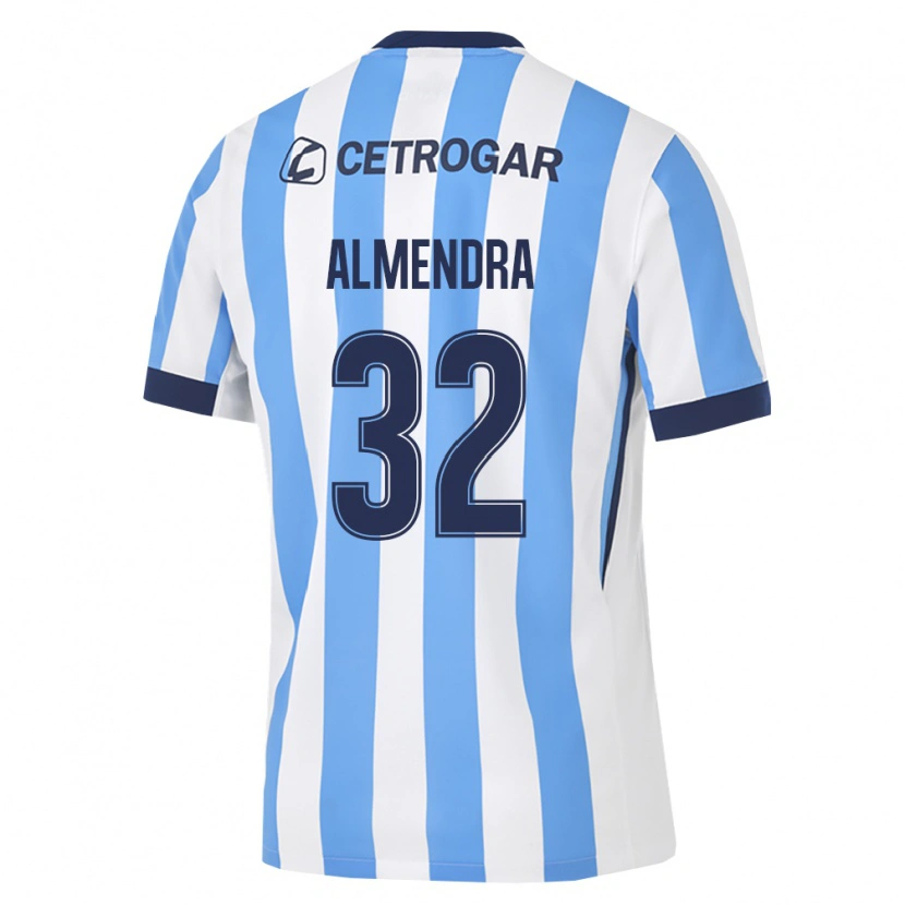 Danxen Kinderen Agustin Almendra #32 Lichtblauw Wit Zwart Thuisshirt Thuistenue 2026/27 T-Shirt