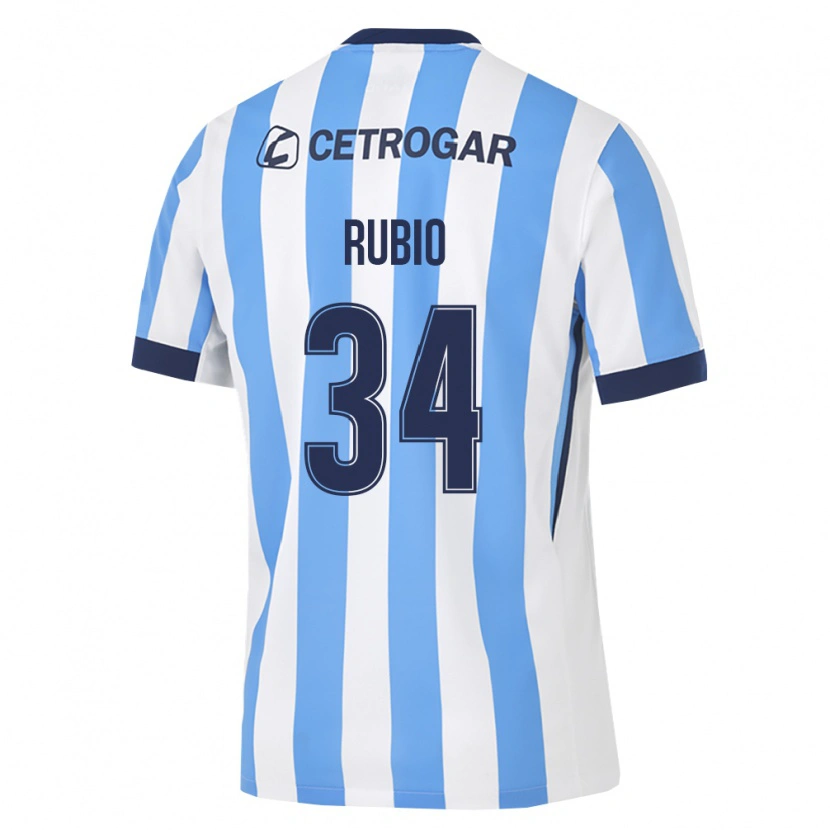 Danxen Kinderen Tobías Rubio #34 Lichtblauw Wit Zwart Thuisshirt Thuistenue 2026/27 T-Shirt
