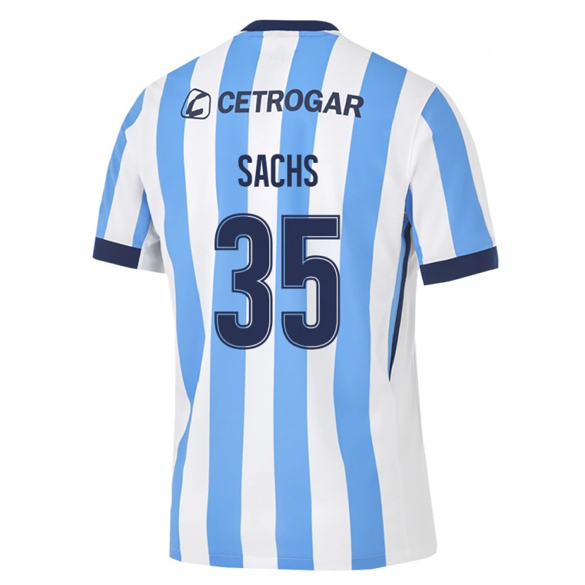 Danxen Kinderen Adriana Sachs #35 Lichtblauw Wit Zwart Thuisshirt Thuistenue 2026/27 T-Shirt