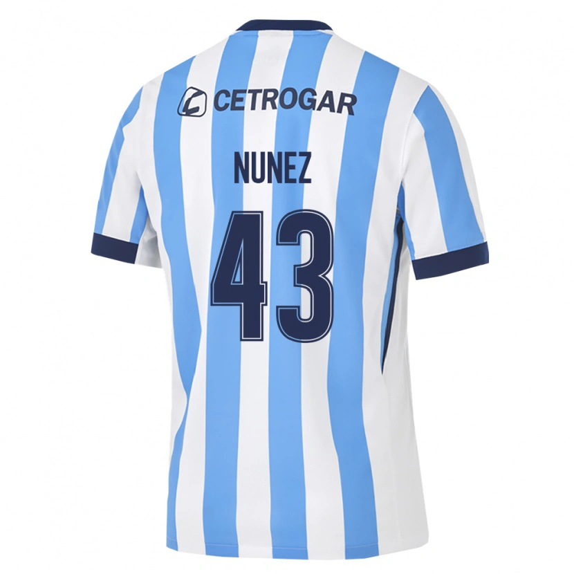 Danxen Kinderen Lucas Nunez #43 Lichtblauw Wit Zwart Thuisshirt Thuistenue 2026/27 T-Shirt