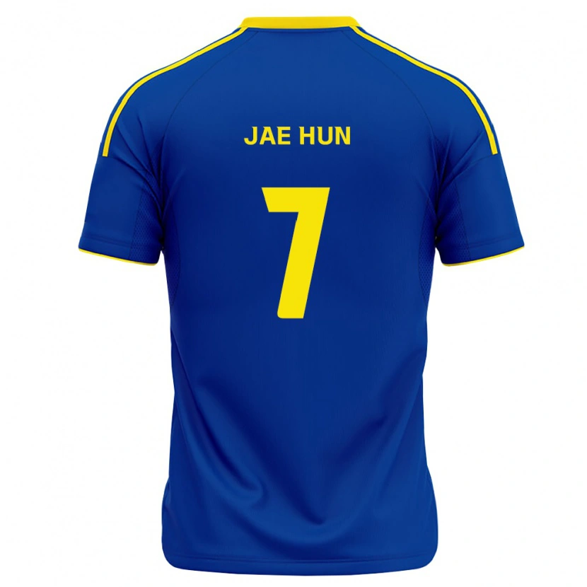 Danxen Kinderen Jae-Hun Lee #7 Koninklijk Blauw Geel Thuisshirt Thuistenue 2026/27 T-Shirt