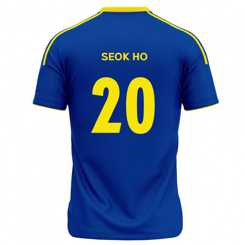 Danxen Kinderen Seok-Ho Hwang #20 Koninklijk Blauw Geel Thuisshirt Thuistenue 2026/27 T-Shirt