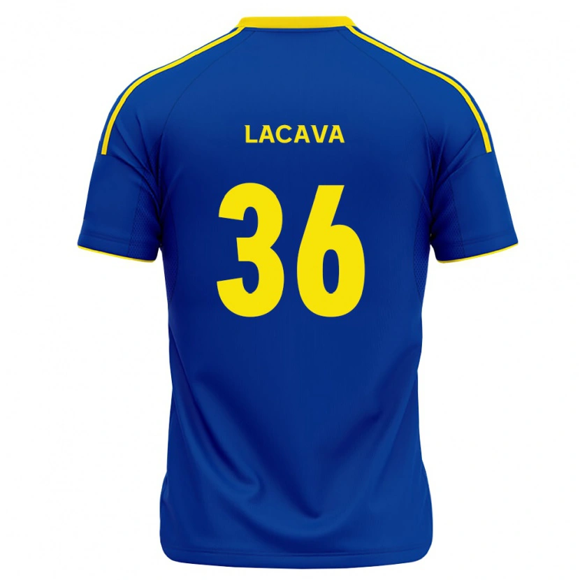Danxen Kinderen Matías Lacava #36 Koninklijk Blauw Geel Thuisshirt Thuistenue 2026/27 T-Shirt