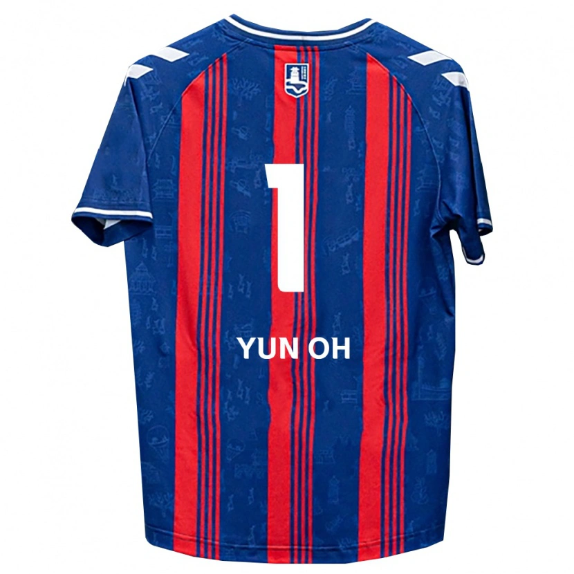 Danxen Kinderen Yun-Oh Lee #1 Blauw Rood Wit Thuisshirt Thuistenue 2026/27 T-Shirt