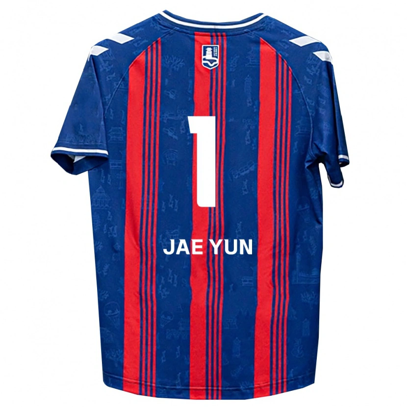 Danxen Kinderen Jae-Yun Hwang #1 Blauw Rood Wit Thuisshirt Thuistenue 2026/27 T-Shirt