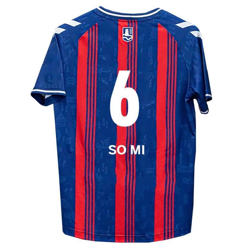 Danxen Kinderen So-Mi Choi #6 Blauw Rood Wit Thuisshirt Thuistenue 2026/27 T-Shirt