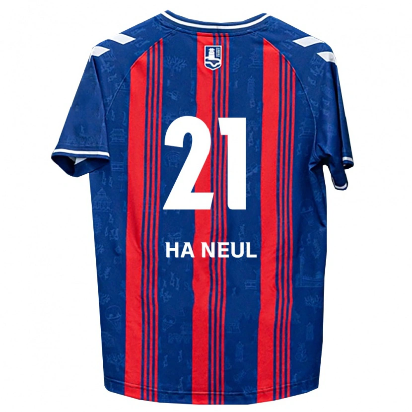 Danxen Kinderen Ha-Neul Jeon #21 Blauw Rood Wit Thuisshirt Thuistenue 2026/27 T-Shirt