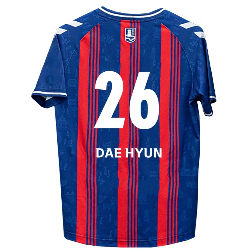 Danxen Kinderen Dae-Hyun Kim #26 Blauw Rood Wit Thuisshirt Thuistenue 2026/27 T-Shirt