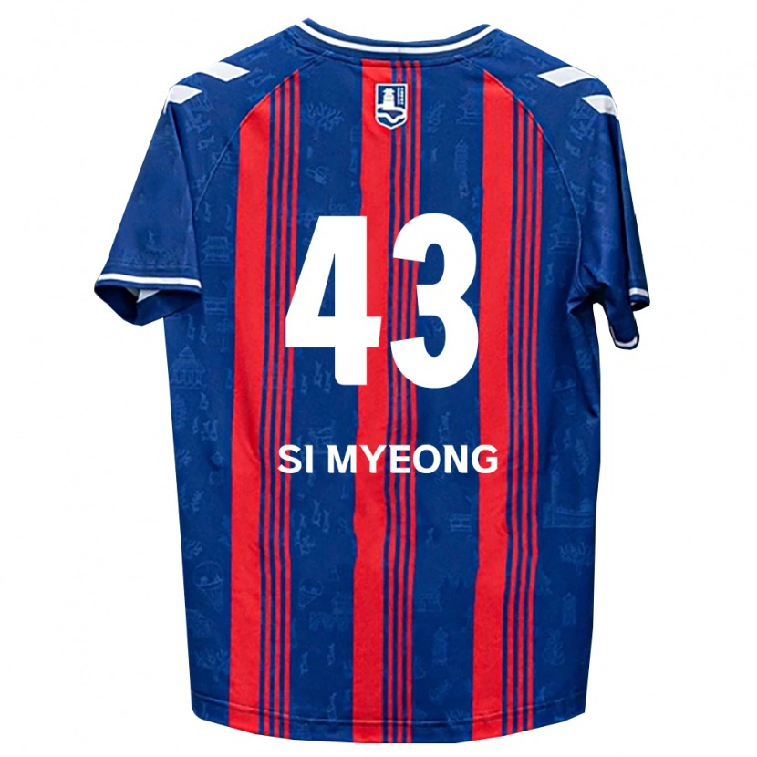 Danxen Kinderen Si-Myeong Lee #43 Blauw Rood Wit Thuisshirt Thuistenue 2026/27 T-Shirt
