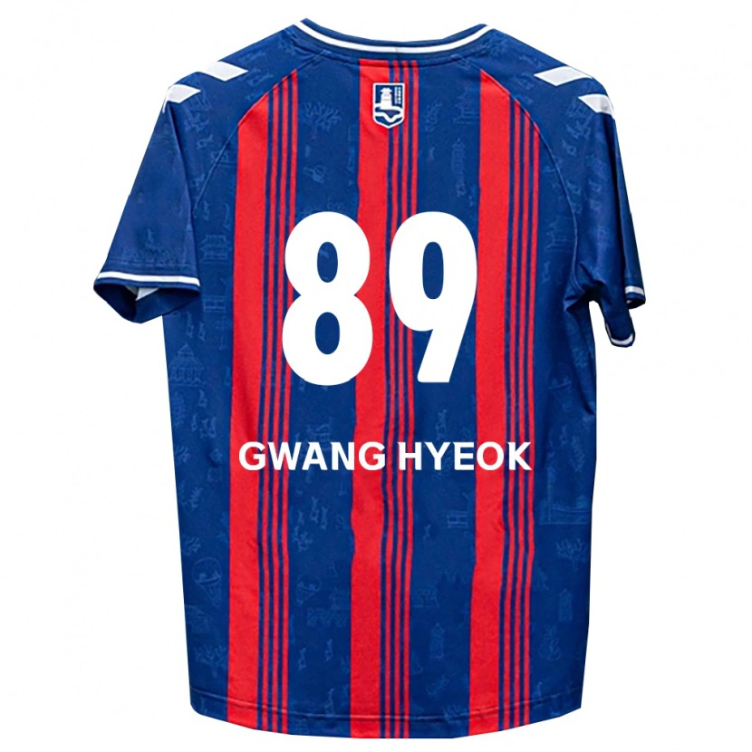 Danxen Kinderen Gwang-Hyeok Lee #89 Blauw Rood Wit Thuisshirt Thuistenue 2026/27 T-Shirt