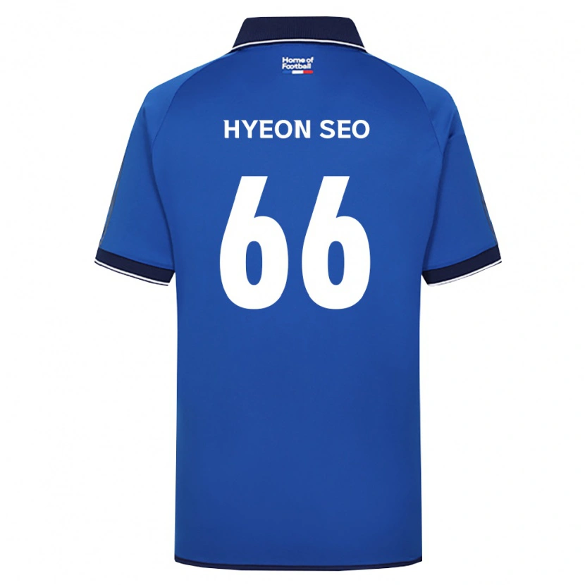 Danxen Kinderen Hyeon-Seo Han #66 Koninklijk Blauw Wit Rood Thuisshirt Thuistenue 2026/27 T-Shirt