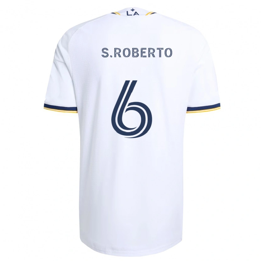 Danxen Kinderen Sergi Roberto #6 Blauw Geel En Wit Thuisshirt Thuistenue 2026/27 T-Shirt