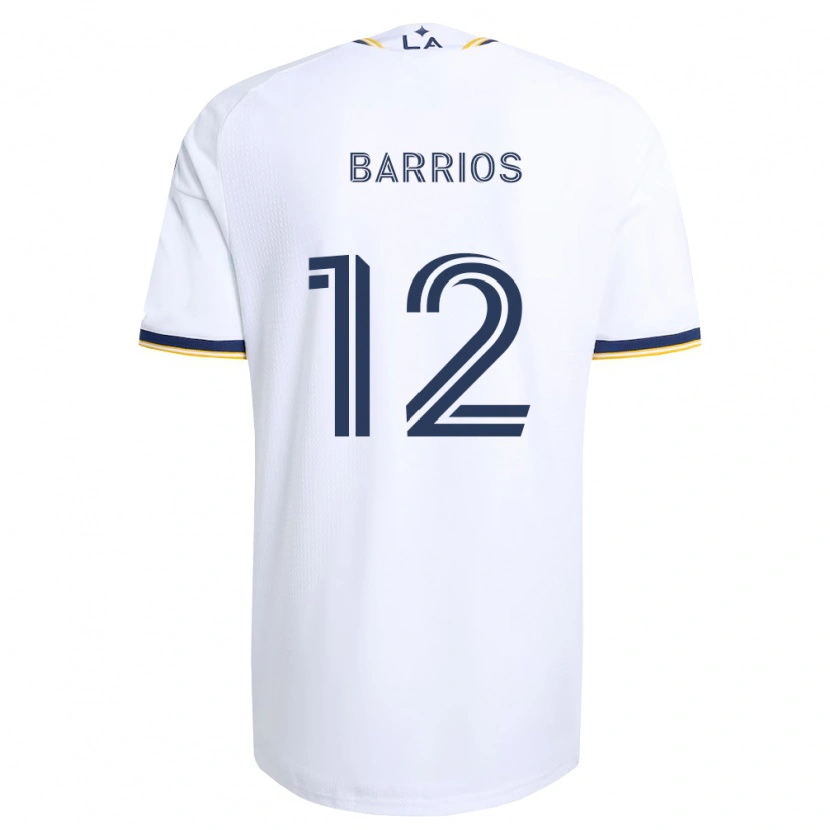 Danxen Kinderen Michael Barrios #12 Blauw Geel En Wit Thuisshirt Thuistenue 2026/27 T-Shirt