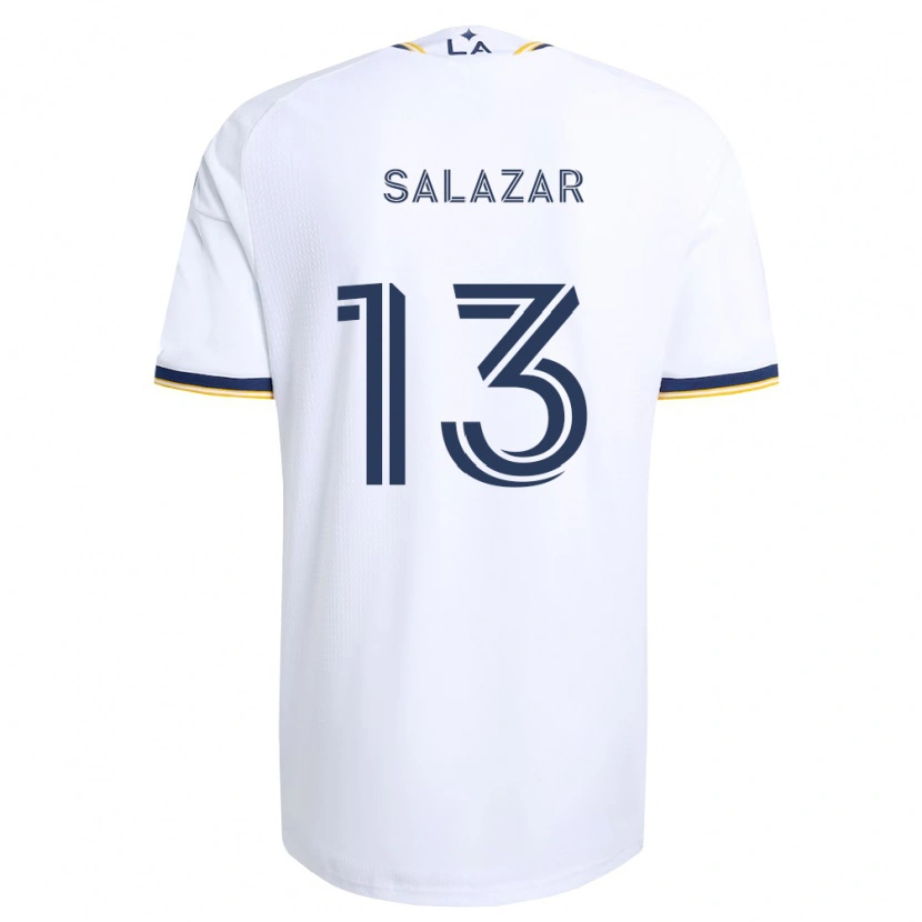Danxen Kinderen Giovanni Salazar #13 Blauw Geel En Wit Thuisshirt Thuistenue 2026/27 T-Shirt