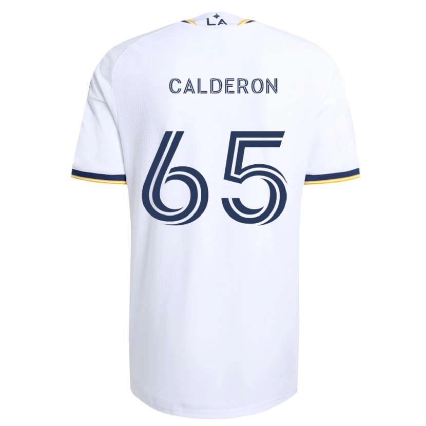 Danxen Kinderen Juan Calderón #65 Blauw Geel En Wit Thuisshirt Thuistenue 2026/27 T-Shirt