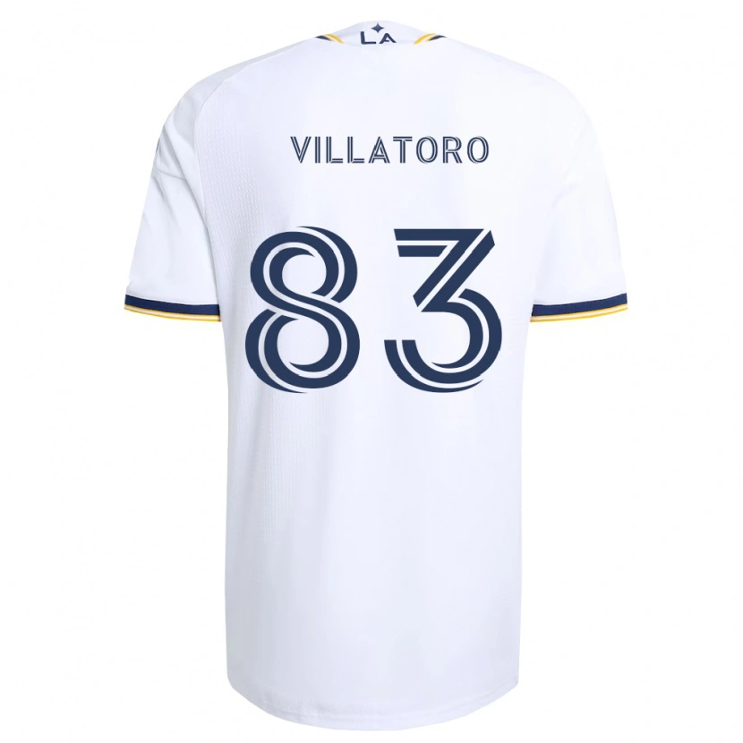Danxen Kinderen Angel Villatoro #83 Blauw Geel En Wit Thuisshirt Thuistenue 2026/27 T-Shirt