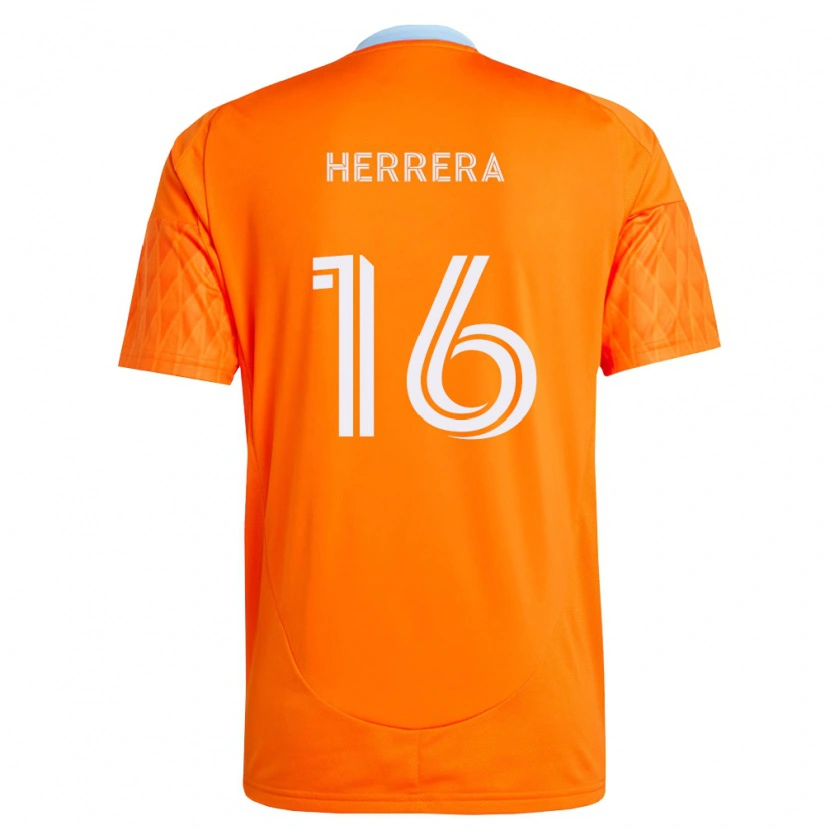 Danxen Kinderen Héctor Herrera #16 Oranje Wit Thuisshirt Thuistenue 2026/27 T-Shirt