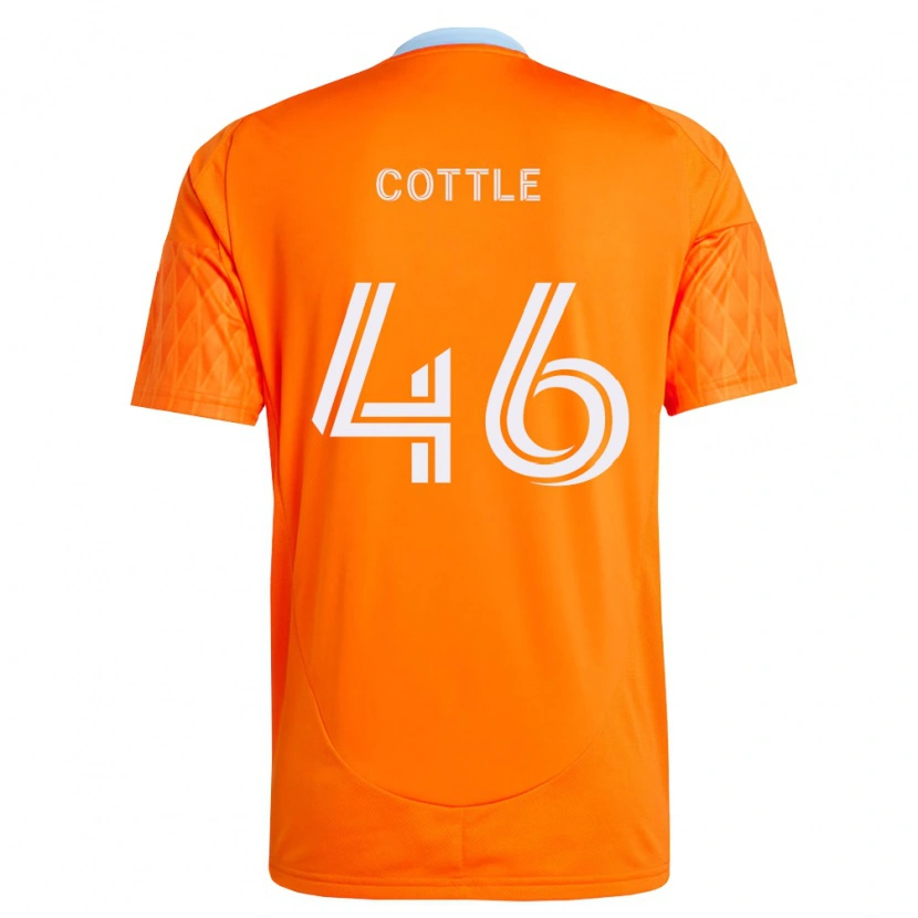 Danxen Kinderen Tristan Cottle #46 Oranje Wit Thuisshirt Thuistenue 2026/27 T-Shirt