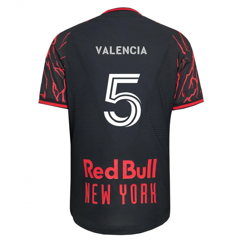 Danxen Kinderen Omar Valencia #5 Rood Zwart Wit Thuisshirt Thuistenue 2026/27 T-Shirt