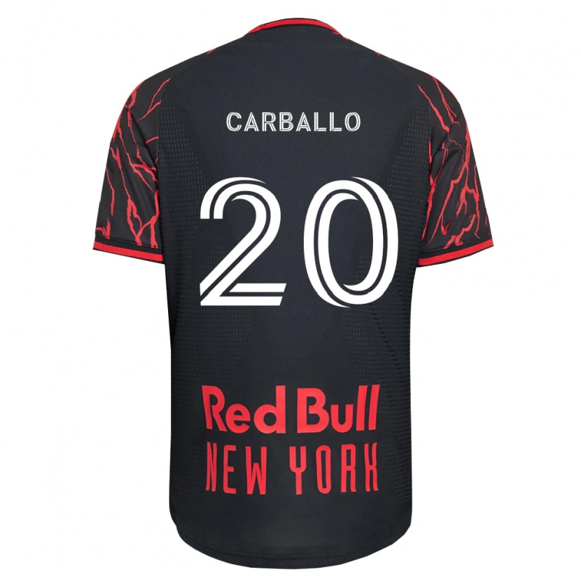 Danxen Kinderen Felipe Carballo #20 Rood Zwart Wit Thuisshirt Thuistenue 2026/27 T-Shirt