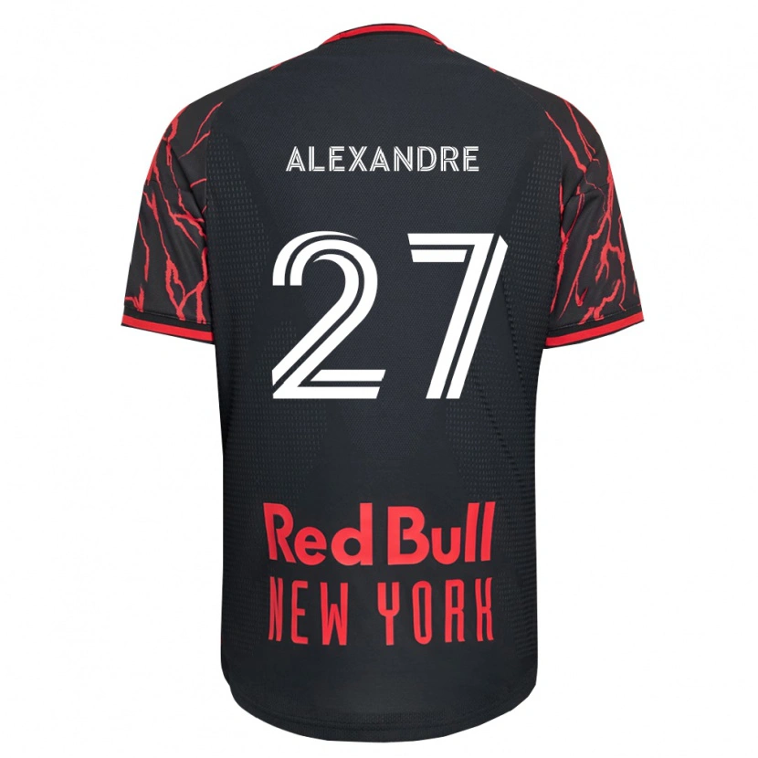 Danxen Kinderen Davi Alexandre #27 Rood Zwart Wit Thuisshirt Thuistenue 2026/27 T-Shirt
