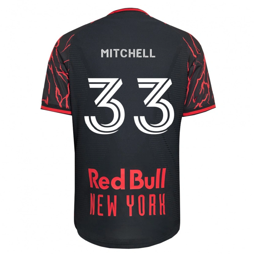 Danxen Kinderen Roald Mitchell #33 Rood Zwart Wit Thuisshirt Thuistenue 2026/27 T-Shirt