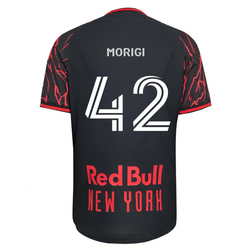 Danxen Kinderen Marco Morigi #42 Rood Zwart Wit Thuisshirt Thuistenue 2026/27 T-Shirt