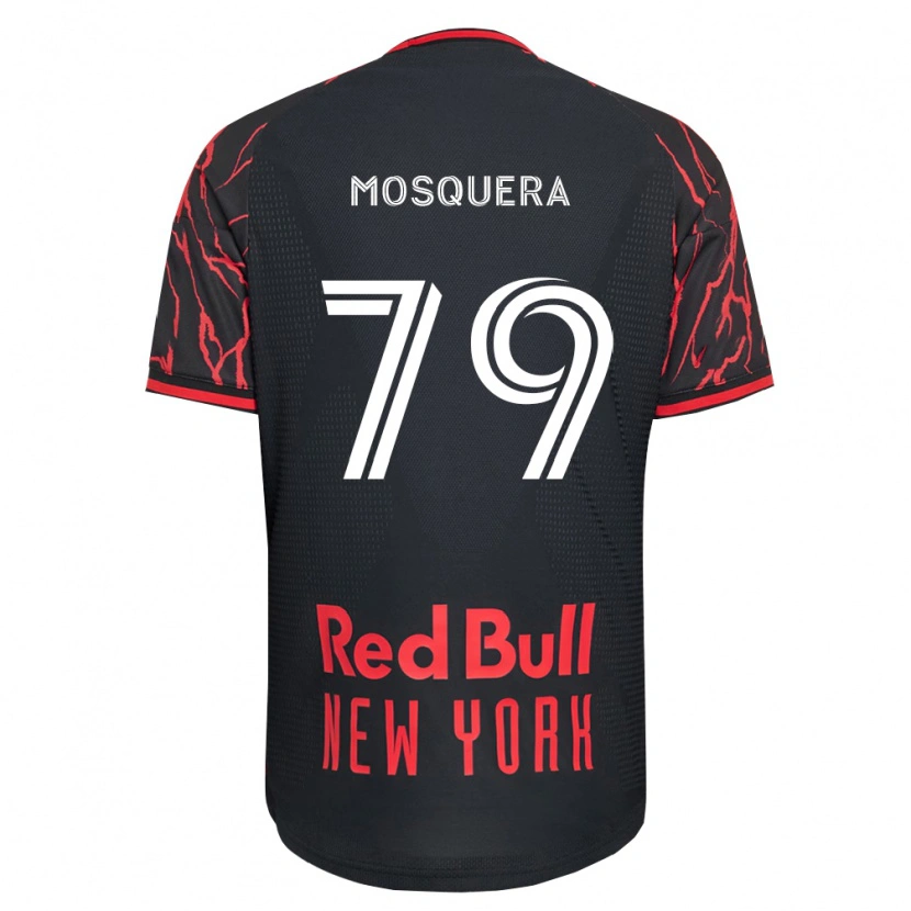 Danxen Kinderen Rafael Mosquera #79 Rood Zwart Wit Thuisshirt Thuistenue 2026/27 T-Shirt
