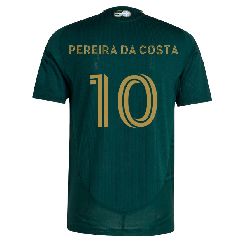 Danxen Kinderen David Da Costa #10 Donkergroen Bruin Thuisshirt Thuistenue 2026/27 T-Shirt