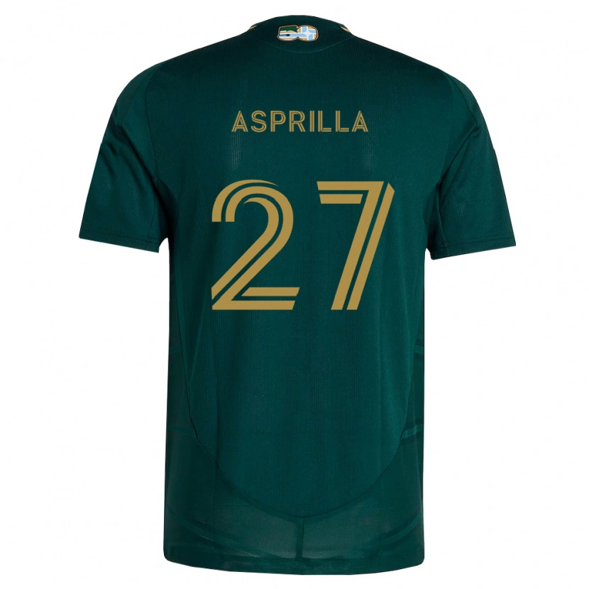 Danxen Kinderen Dairon Asprilla #27 Donkergroen Bruin Thuisshirt Thuistenue 2026/27 T-Shirt