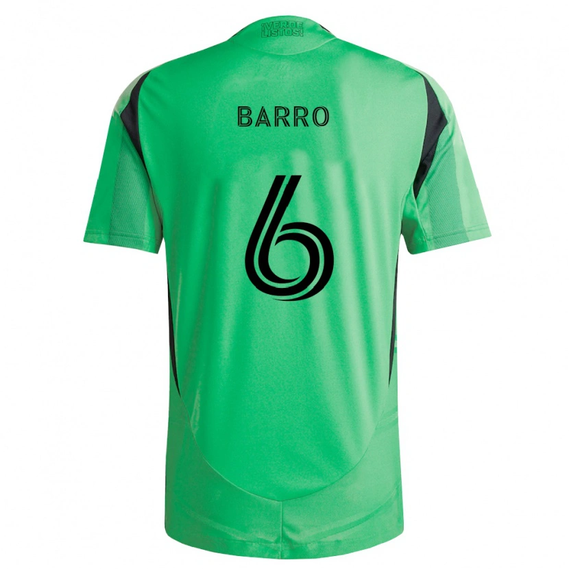 Danxen Kinderen Djakaría Barro #6 Smaragdgroen Zwart Thuisshirt Thuistenue 2026/27 T-Shirt