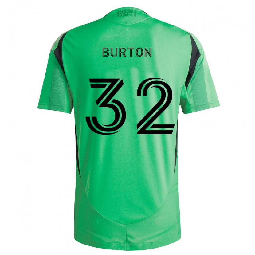 Danxen Kinderen Micah Burton #32 Smaragdgroen Zwart Thuisshirt Thuistenue 2026/27 T-Shirt