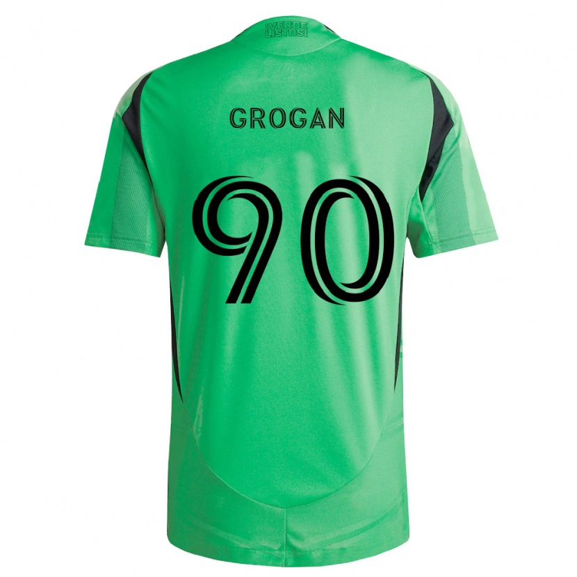 Danxen Kinderen Peter Grogan #90 Smaragdgroen Zwart Thuisshirt Thuistenue 2026/27 T-Shirt
