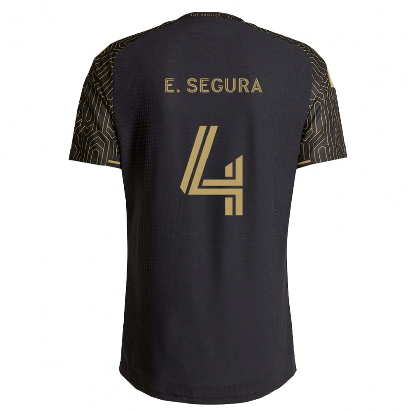 Danxen Kinderen Eddie Segura #4 Bruin Zwart Thuisshirt Thuistenue 2026/27 T-Shirt