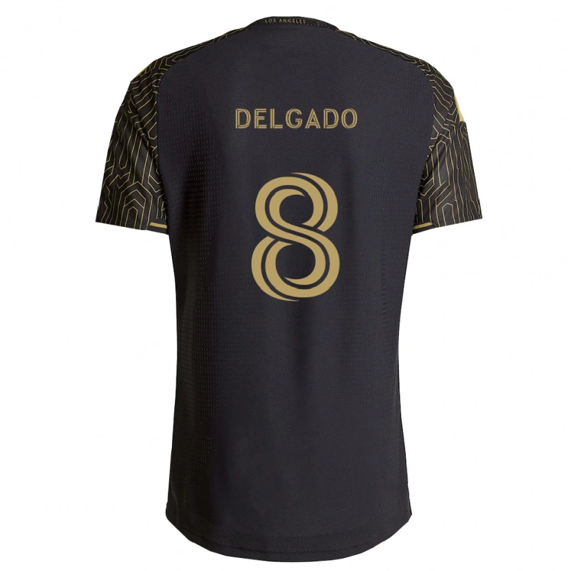 Danxen Kinderen Mark Delgado #8 Bruin Zwart Thuisshirt Thuistenue 2026/27 T-Shirt