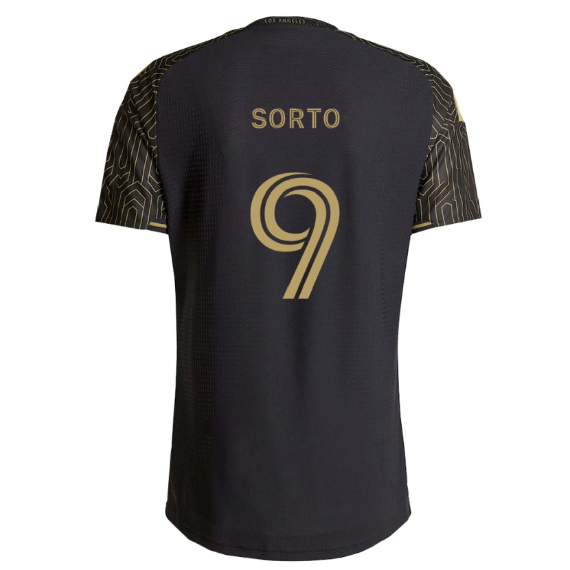 Danxen Kinderen Andrew Sorto #9 Bruin Zwart Thuisshirt Thuistenue 2026/27 T-Shirt