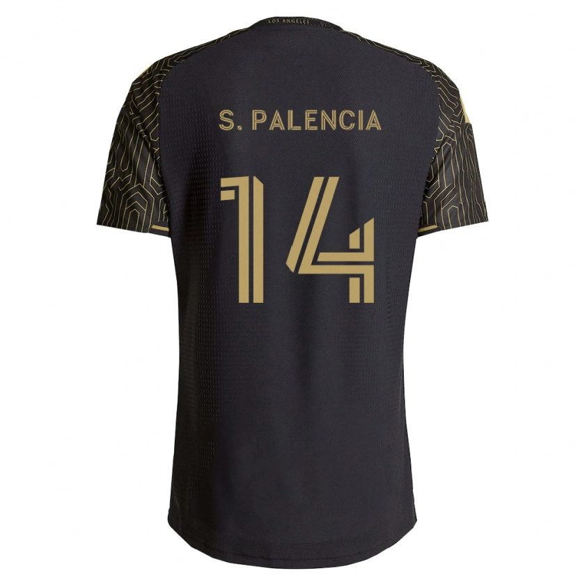 Danxen Kinderen Sergi Palencia #14 Bruin Zwart Thuisshirt Thuistenue 2026/27 T-Shirt