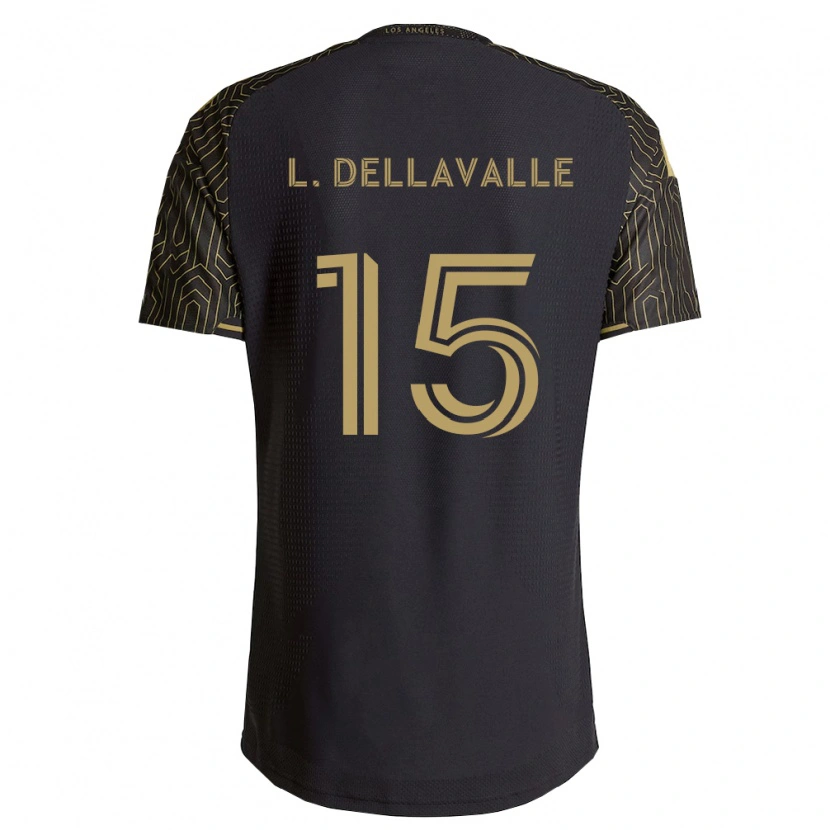 Danxen Kinderen Lorenzo Dellavalle #15 Bruin Zwart Thuisshirt Thuistenue 2026/27 T-Shirt