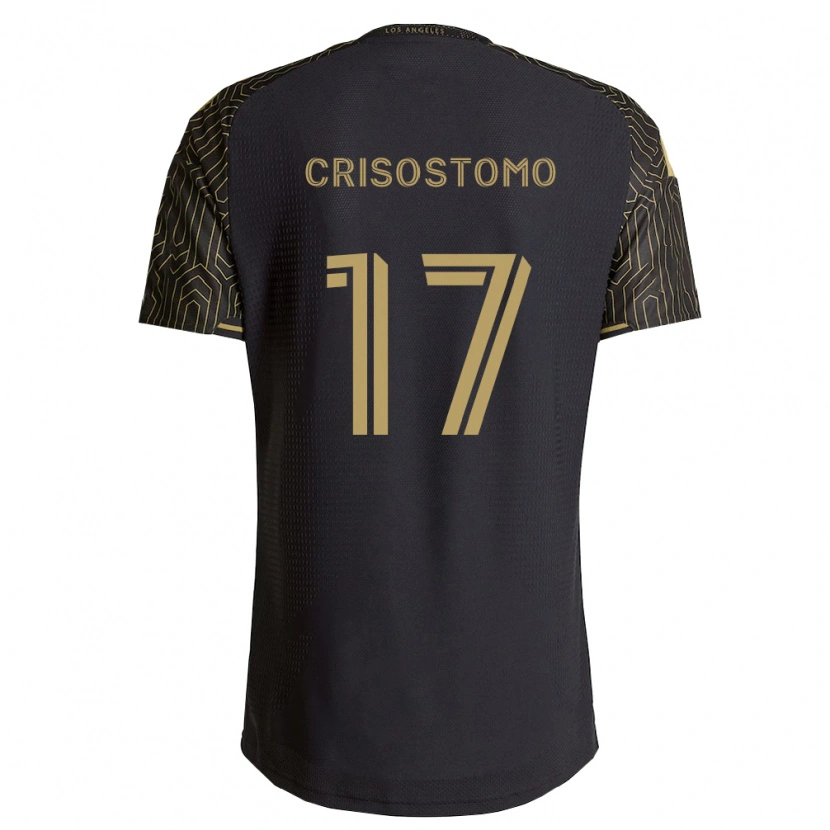 Danxen Kinderen Danny Crisostomo #17 Bruin Zwart Thuisshirt Thuistenue 2026/27 T-Shirt