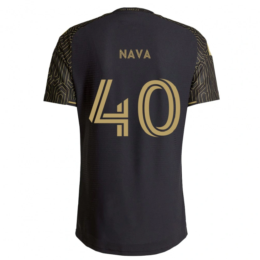 Danxen Kinderen Sebastian Nava #40 Bruin Zwart Thuisshirt Thuistenue 2026/27 T-Shirt