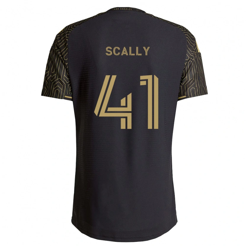 Danxen Kinderen Ethan Scally #41 Bruin Zwart Thuisshirt Thuistenue 2026/27 T-Shirt