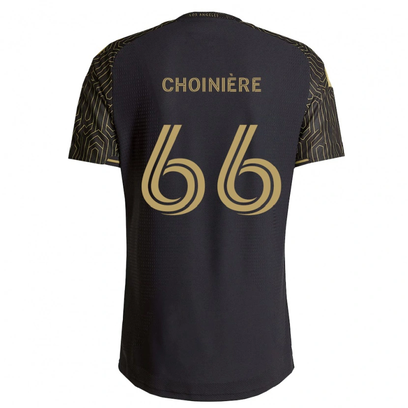 Danxen Kinderen Mathieu Choinière #66 Bruin Zwart Thuisshirt Thuistenue 2026/27 T-Shirt