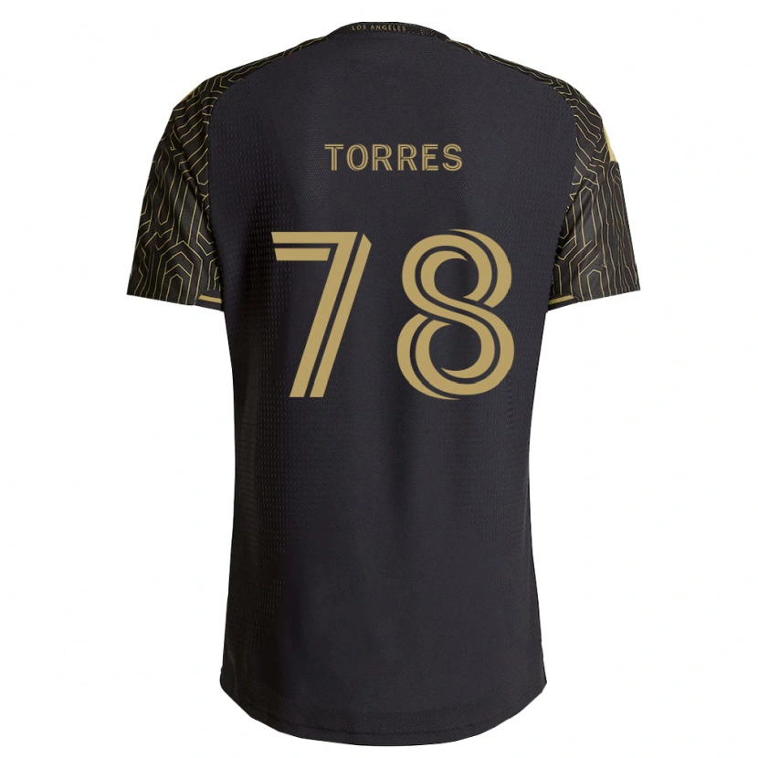 Danxen Kinderen Lisandro Torres #78 Bruin Zwart Thuisshirt Thuistenue 2026/27 T-Shirt