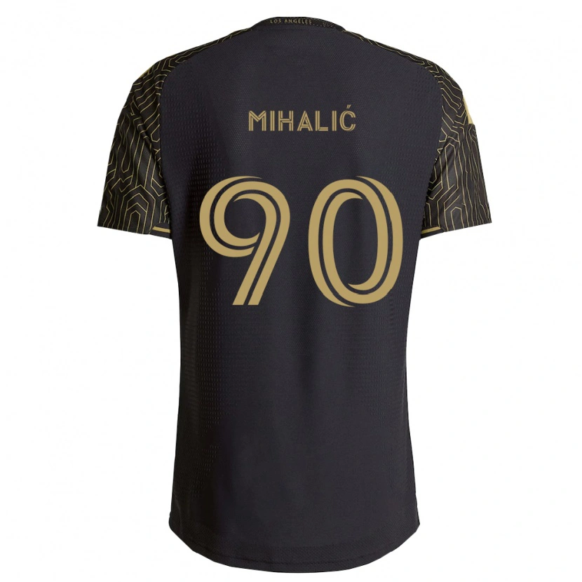 Danxen Kinderen Tommy Mihalić #90 Bruin Zwart Thuisshirt Thuistenue 2026/27 T-Shirt