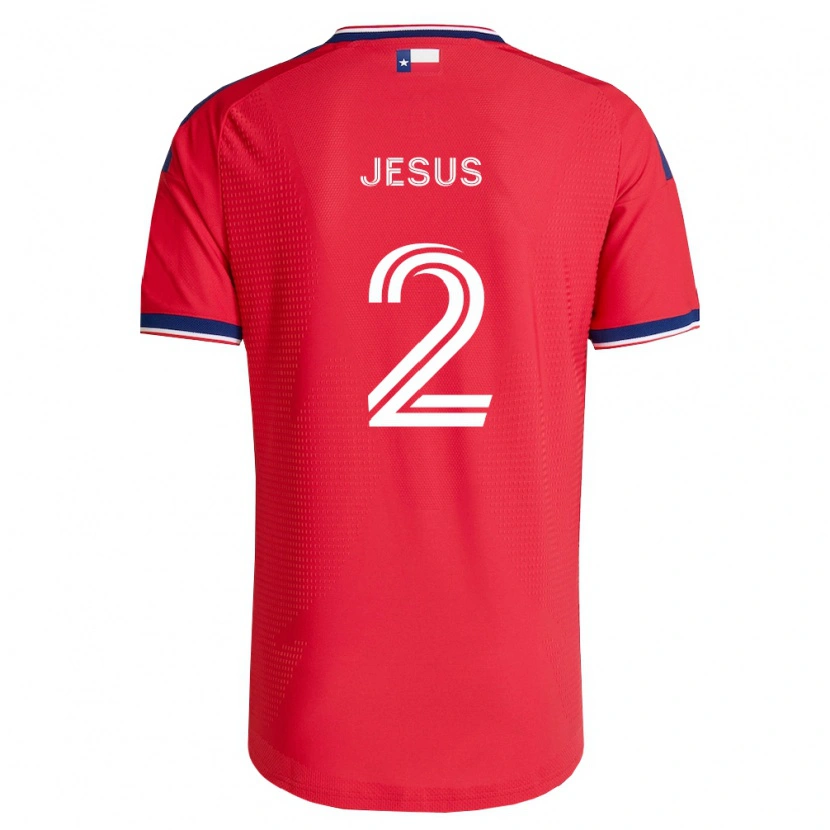 Danxen Kinderen Geovane Jesus #2 Rood Blauw Wit Thuisshirt Thuistenue 2026/27 T-Shirt